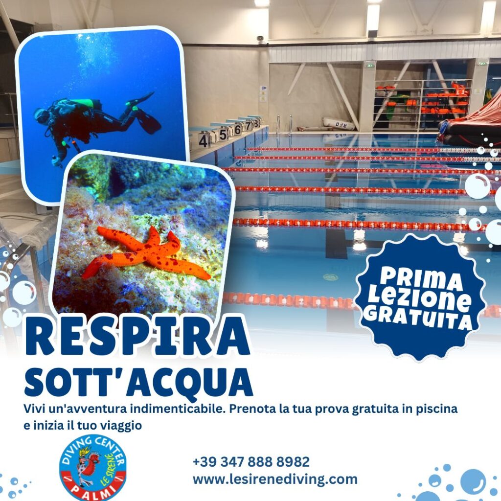 prova subacqua gratutita in piscina